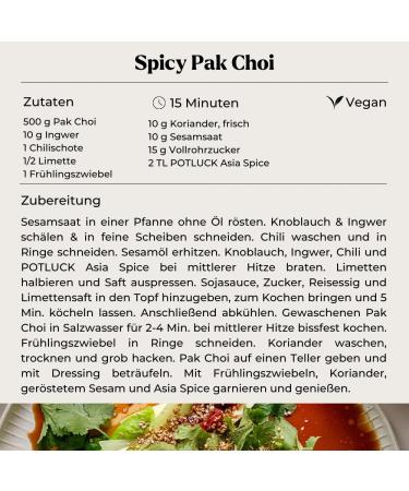 POTLUCK Asia Spice Mix - Vegan Gluten-Free Ceramic Pot 80g | Natural Ingredients for Global Shipping - Buy Online on GoSupps.com