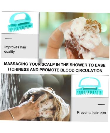 Magiclulu Silicone Shampoo Brush Set for Scalp Massage - 6 PCS | Ideal for Women & Men Body Scrubber & Head Massager - Buy Online on GoSupps.com