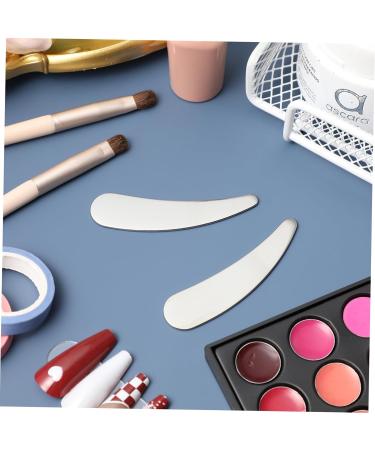 Gogogmee 2pcs Cosmetic Spatula Face Cream Scoop Cosmetics Spatula Face Spatula Mini Spatula for Cosmetics Makeup Spatula Small Make up Spatula Tool Metal Makeup Spatula Esthetician Supplies - Buy Online on GoSupps.com