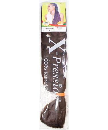 X-PRESSION (Xpression) Ultra Hair Braid (Braiding) Extension Choice of Colours (8 Light Brown) - Buy Online on GoSupps.com
