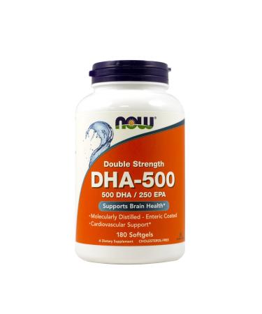 NOW Foods - Dha- 500Mg 180 Sgels (Pack of 2) - Buy Online on GoSupps.com