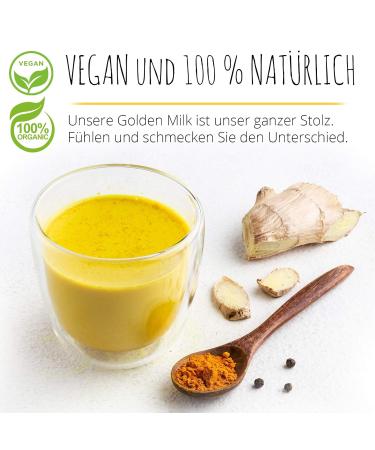 Organic Golden Milk 600g | EWL Natural Products | Turmeric Ginger Ashwagandha Ceylon Cinnamon & Coconut Blossom Sugar - Buy Online on GoSupps.com