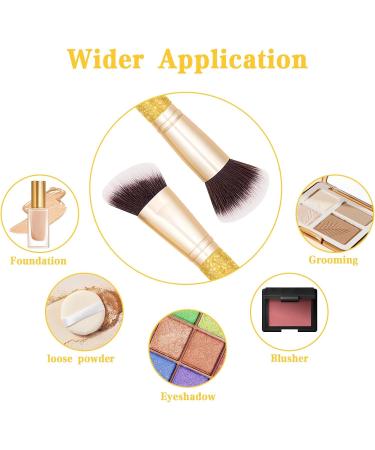 Foundation Makeup Brush Double Ended Makeup Contour Brushes for Blending Liquid Powder Concealer Primer Bronzer Cream Cosmetics Blush Buffering Blending Highlight Contouring - Buy Online on GoSupps.com