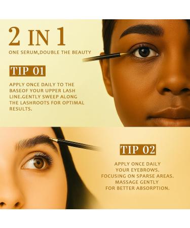 Lash Serum for Eyelash Growth: Premium Formula Eye Lash and Eyebrow Enhancing Serum Multi Peptide & Natural Extracts to Boost Fuller & Thicker Looking Lashes Gentle & Vegan for Sensitive Eyes(5 mL) - Buy Online on GoSupps.com