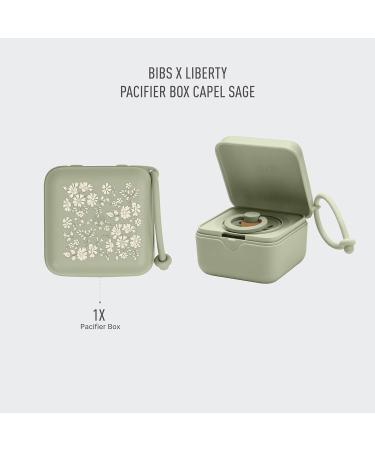 BIBS X Liberty Schnuller Box - BPA Free Sterilizer for Pacifiers | Made in Denmark (Capel Sage) - International Shipping Available - Buy Online on GoSupps.com