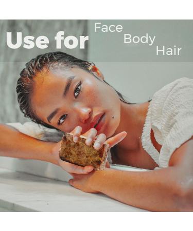 Buy Premium African Black Soap (1lb - 5 Bars) | Raw African Black Soap for Face & Skin Care - Buy Online on GoSupps.com