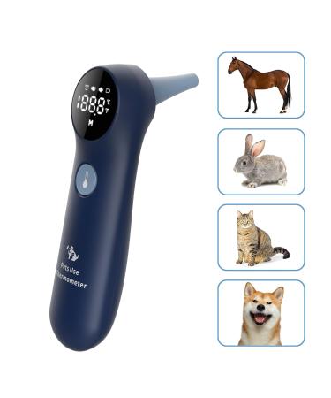 Dog Ear Temperature Monitor Pet Infrared Thermometer Only for Pets Measure in 1 Second Mute Function C/F Switchable (Blue) - Buy Online on GoSupps.com
