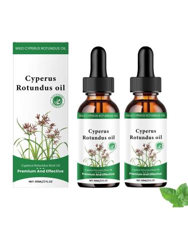 LinBomZony Wild Cyperus Rotundus Hair Growth Reducing Oil Natural Hair Removal Oil for Women and Men 2 fl oz with Dropper Smooth and Soothing Skin Care Suitable for (2)