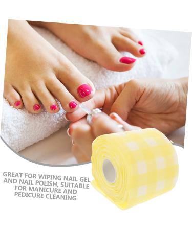 minkissy 5 Rolls Beauty Salon U-shaped Pillow Nail Polish Removal Tools Eyelash Tool Makeup Remover Wipes Nail Accessories Manicure Wipe Nail Cleansing Pad Nail Clean Wipes Pure Cotton - Buy Online on GoSupps.com