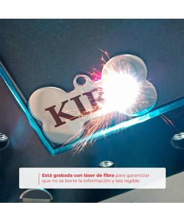 Ibera Gifts - Personalized Cat Head Engraved Medallion for Small to Large Cats | Custom Badge Collar Name Tag - Red - Buy Online on GoSupps.com