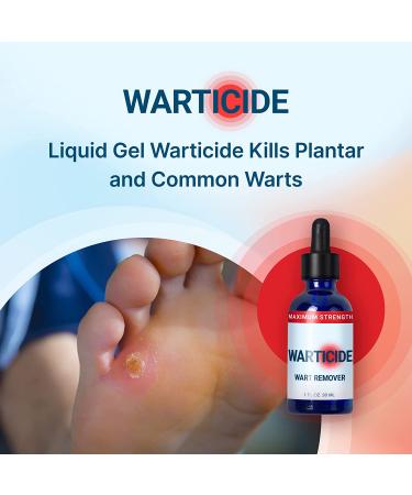WARTICIDE Fast-Acting Wart Remover - Plantar and Genital Treatment - Easy Application - 1 Fl Oz - Buy Online on GoSupps.com