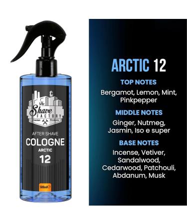 the shave factory Pump Spray After Shave Cologne - Aftershave Cologne Aftershave For Men (12 Arctic) - Buy Online on GoSupps.com