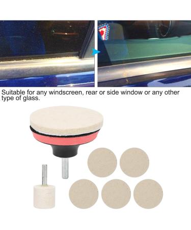 TEUOPIOE Car Windscreen Glass Scratch Remover Cerium Oxide Powder Polishing Kit Wheels Set Polish Pads - Buy Online on GoSupps.com