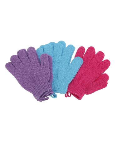 12 Pcs Exfoliating Shower Bath Gloves for Spa Massage - Dead Skin Cell Remover for Men, Women, and Children - Buy Online on GoSupps.com