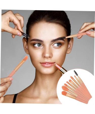 POPETPOP 3 Sets Travel Makeup Brushes - Professional Cosmetic Brush Kit with Eye Patches for Women | Perfect for On-the-Go Makeup | Pink Aluminum Tube - Buy Online on GoSupps.com