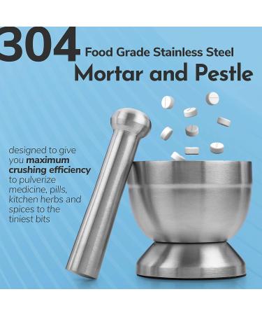 Pill Crusher - Stainless Steel Medicine Grinder for Easy Medicine Crushing - Ideal for Adults, Seniors, Dogs, and Pets - Buy Online on GoSupps.com