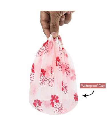 3 Pcs Waterproof Reusable Shower Caps with Elastic Band - Ideal for Long Hair - Great for Women, Ladies, Girls, Kids - Perfect for Spa and Salon Use - Buy Online on GoSupps.com