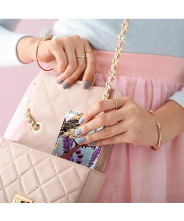 Buy Travel Lipstick Organizer Case - Portable Makeup Bag with Mirror - Bird Purple Flower Design - Buy Online on GoSupps.com