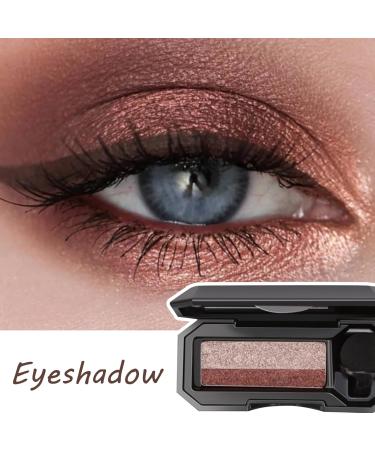 Eyeshadow Palette 2 Colors Eye Shadow Palette Makeup with Small Sponge Brush Waterproof Long-Lasting Portable Two Tone Eyeshadow Highly Pigmented Type 1 Eyeshadow - Buy Online on GoSupps.com