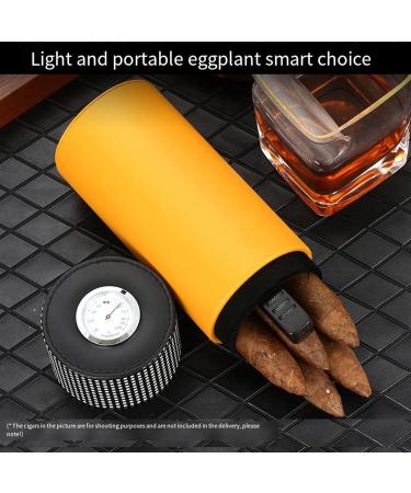 Cigar Boxs Humidors Cigar Case Tube Travel Humidor Box Cigar Holder with Humidifier Hygrometer - Buy Online on GoSupps.com