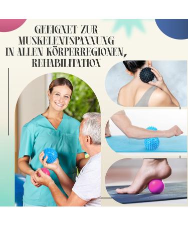 12-Piece Fascia & Massage Ball Set | Hedgehog Balls for Deep Tissue Relief - Back Legs Feet & Hands - Buy Online on GoSupps.com