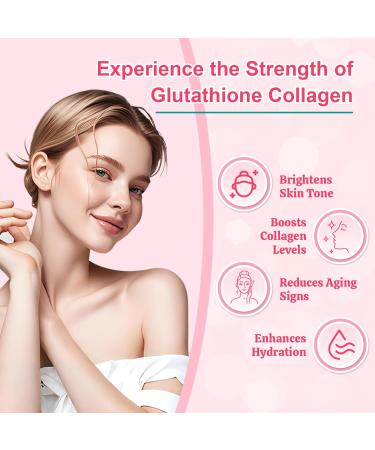 Glutathione Collagen Gummies Skin Brightening & Anti-Aging Supports Hair Skin & Nail Health Glutathione Supplement for Women Strawberry Flavor 60 Count Strawberry 60 Count (Pack of 1) - Buy Online on GoSupps.com