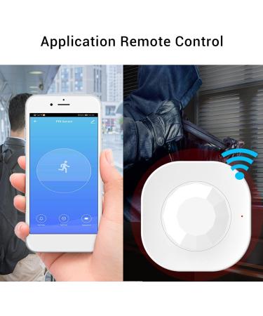 Smart Motion Sensor Square Infrared Power Supply Wifi App Mobile Phone with Graffiti for Alarm 2.4Ghz Pool Alarms - Buy Online on GoSupps.com