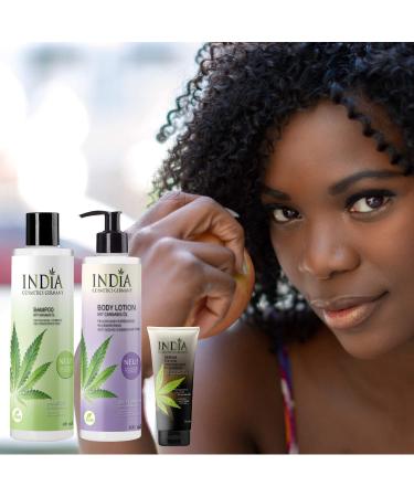 Premium Hair & Body Set with Organic Hemp Seed Oil - Paraben-Free Shampoo & Body Lotion from India Cosmetics Germany - Buy Online on GoSupps.com