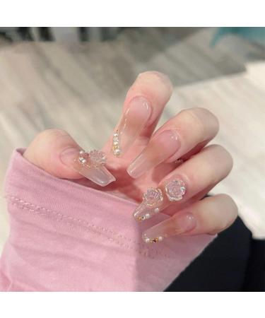 400-Piece Multi-Shape Nail Art Decorations | Heart Bowknot Pearls & Aurora Gems for DIY Manicure - Buy Online on GoSupps.com