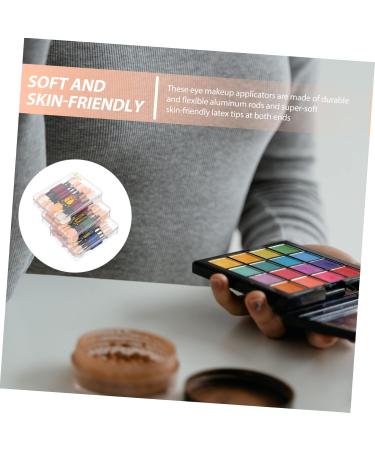 Baluue 30pcs Double Ended Eye Shadow Stick Eyeshadow Makeup Sticks Eye Makeup Brush Head Latex - Buy Online on GoSupps.com