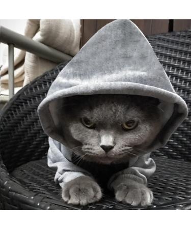 Lifewheel 2XL Dog Jacket & Sweater - Warm Hooded Winter Coat for Small Dogs & Cats - Gray Pet Costume - Buy Online on GoSupps.com