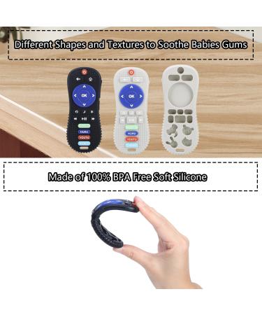 2-Pack Silicone Baby Teething Toys | Pressable Remote Control Shape | Boys Girls Chew Toys | Relief for 3+ Months - Buy Online on GoSupps.com
