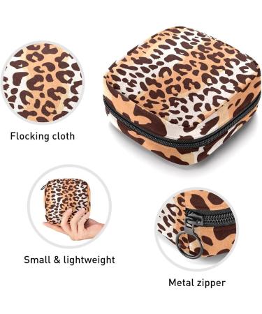 Leopard Pattern Women's Period Kit | Portable Storage Pockets Bag - Ideal for Girls - Buy Online on GoSupps.com