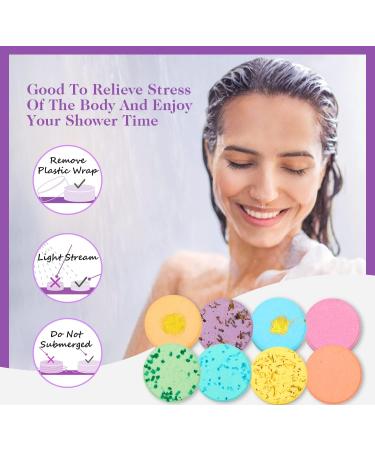 ZTOONE Shower Steamers Aromatherapy Gift Set for Relaxation - 8pc Bath Bombs, Perfect for Valentines, Birthday, Mothers Day, Christmas Gifts for Women - Buy Online on GoSupps.com
