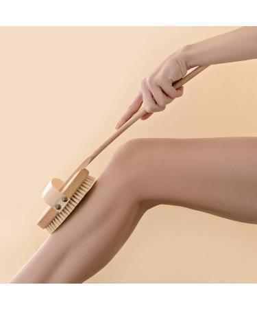 Ruhi Body Brush | 100% Natural Bristles | FSC-Certified Beech Wood | Plastic-Free Dry Brush for Back Massages & Cellulite | Made in Germany - Buy Online on GoSupps.com