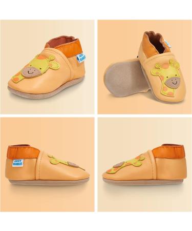 Jimmy Giraffe Baby Shoes: Soft Sole Leather Toddler Shoes for Baby Boys & Girls (6-12 Months) - Buy Online on GoSupps.com