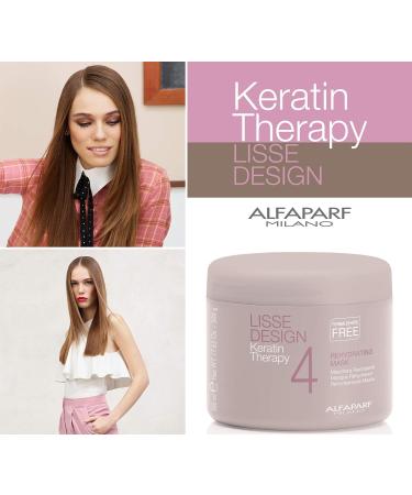 Alfaparf Lisse Design Keratin Therapy Rehydration Mask 500ml - Hydrating Hair Treatment for Smooth & Shiny Hair | International Shipping Available - Buy Online on GoSupps.com