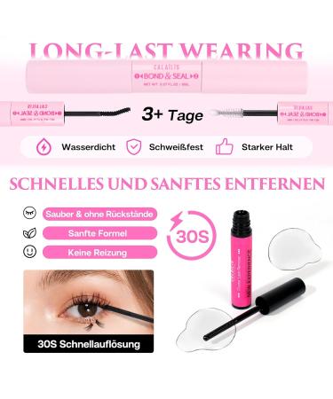 Calailis DIY Eyelash Extensions Set - 280 Pieces D Curl Individual Lashes with Adhesives Remover & Applicator | Perfect 40D Lash Extension Kit for Perfect Lashes - Buy Online on GoSupps.com