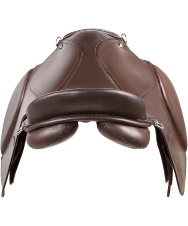 SHOWMEN CRAFT Beginner's Leather Saddle for English Horses | Complete Set with Reins Girth Stirrups & Irons (Sizes 10-18) - Buy Online on GoSupps.com