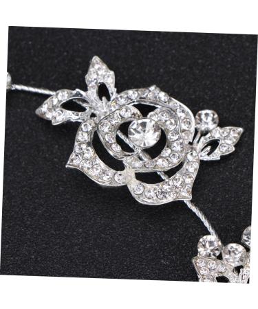 FRCOLOR Bridal Wedding Hair Comb Comb Floral rhinestone pin bride Rhinestone Headband Hair Comb - Buy Online on GoSupps.com