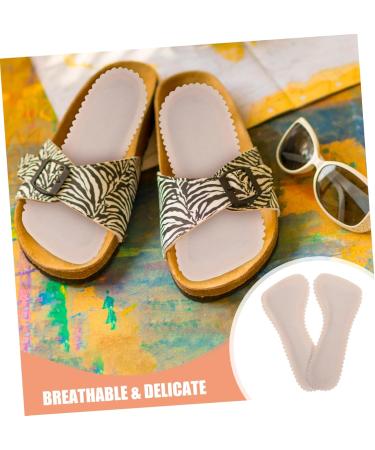 4 Pairs Cork Cropped Invisible Insoles - Anti-Slip Shoe Inserts for Comfort & Support | Cushioned Shoe Padding for Pumps & Everyday Walking - Buy Online on GoSupps.com