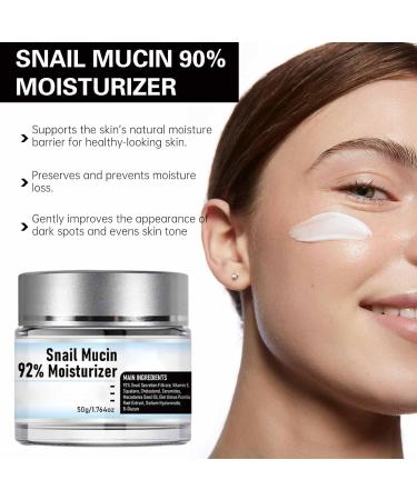 Snail Mucin 92% Moisturizer - Hydrating Face Gel Cream for Dry & Sensitive Skin - Advanced All-in-One Repair Cream - Buy Online on GoSupps.com