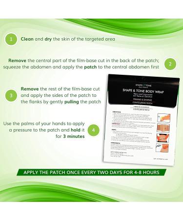 Natural Anti-Cellulite Body Wrap: Firming & Shaping Contouring Patch - 5 Wraps + Gel - Buy Online on GoSupps.com