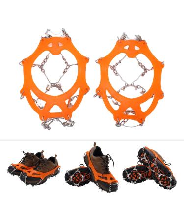 OKAT Outdoor Snowshoe Crampons - 12 Tooth Stainless Steel Non-Slip & Flexible for Outdoor Skiing | Size L - Buy Online on GoSupps.com