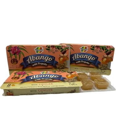 Abango Propolis & Ginger Cough Drop Trays - Winter Herbal Blend - Delicious Flavor (3 Pack) Dulces para la TOS - Buy Online on GoSupps.com