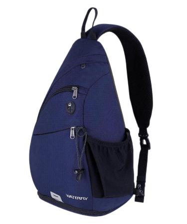 Waterfly Sling bag crossbody backpack shoulder backpack with adjustable shoulder strap perfect for outdoor sports hiking cycling mountaineering travel royal blue