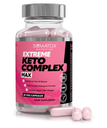 Keto Complex Extreme - Ultimate Ketogenic Formula Max Strength Supplement - Suitable for Vegans/Veg Capsule 30 Day Supply UK & GMP Certified