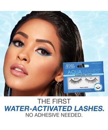 Ardell Aqua False Strip Lashes 341 - Water Activated Faux Lashes 4 Pack | Reusable & No Glue Required - Buy Online on GoSupps.com