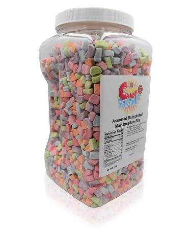 Sarah's Candy Factory Dehydrated Marshmallow Bits 1lb Jar - Assorted Flavors - Buy Online on GoSupps.com