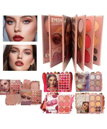 Palette De Maquillage Visage | Multi-Couleur 6 Couches | Palette De Fard Paupi res Contour Color pour Femmes Filles D butant Quotidien Soir e Rencontres Transport S ance Photo Mariage